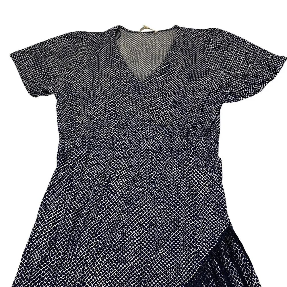 Michael Kors Sheath‎ Dress Womens Medium Navy White MSRP:$135